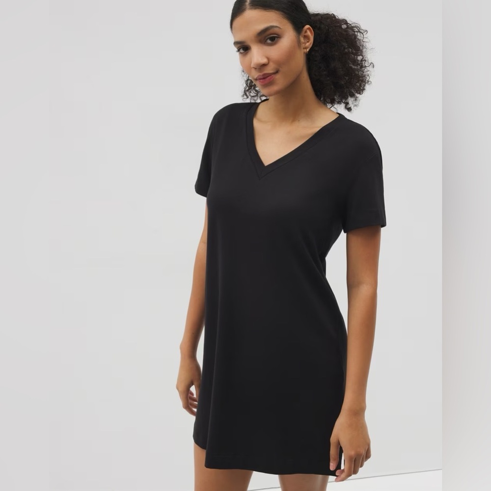 Soma Most Loved Cotton Sleep Shirt in Black